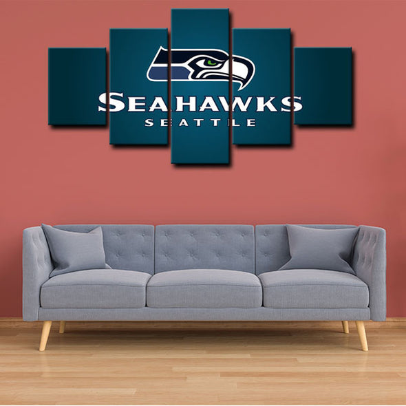 5 piece canvas painting art prints Seattle Seahawks home decor1209 (4)