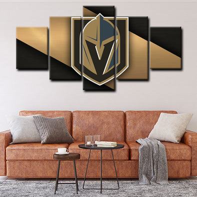 5 piece canvas painting art prints Vegas Golden Knights home decor1210 (1)