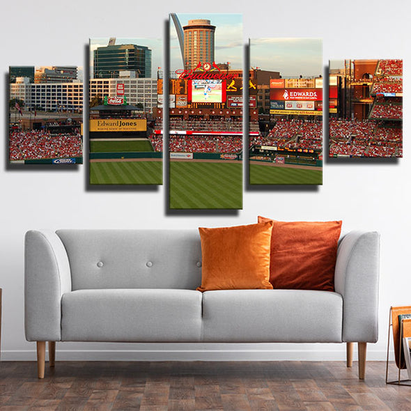 5 piece canvas painting  modern art  framed prints  St Louis Cardinals wall picture1209(2)