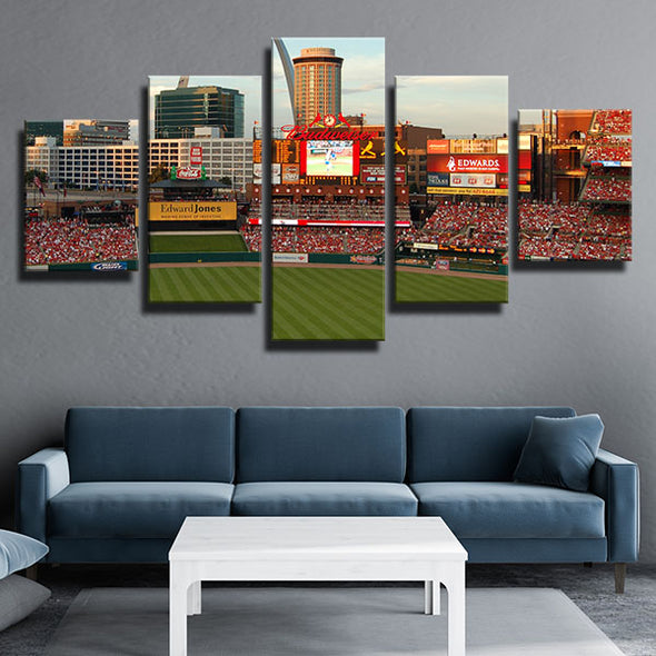 5 piece canvas painting  modern art  framed prints  St Louis Cardinals wall picture1209(4)