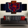5 piece canvas prints Chicago Bears Emblem live room decor-1202 (2)