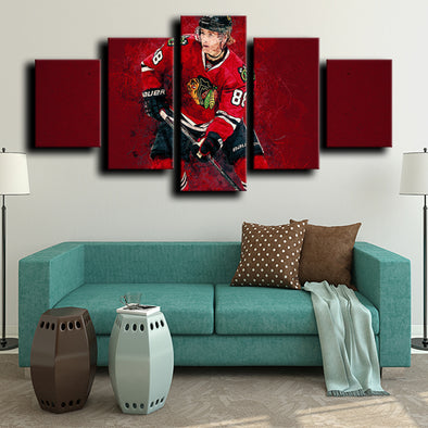 5 piece canvas prints Chicago Blackhawks Kane live room decor-1223 (1)