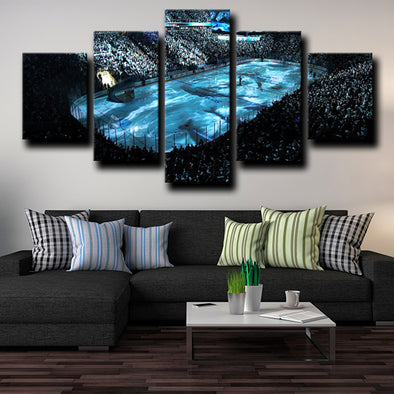  5 piece canvas prints San Jose Sharks SAP Center decor picture-1201 (1)