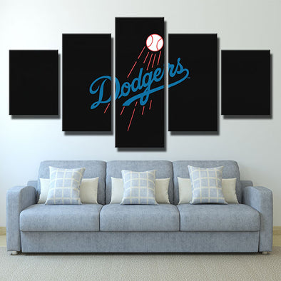 5 piece canvas prints art prints Dodgers Black sign decor picture-4004 (1)
