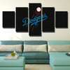 5 piece canvas prints art prints Dodgers Black sign decor picture-4004 (4)
