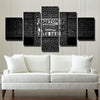 5 piece canvas prints art prints Red Sox Black plaid wall wall decor-5004 (3)