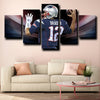 5 piece canvas prints custom prints Patriots Brady wall decor-1221 (2)