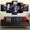 5 piece canvas prints custom prints Patriots Brady wall decor-1221 (4)