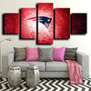 5 piece canvas prints custom prints Patriots logo crest wall decor-1210 (2)