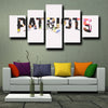 5 piece canvas prints custom prints Patriots wall decor-1211 (3)