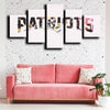 5 piece canvas prints custom prints Patriots wall decor-1211 (4)