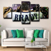 5 piece canvas wall art custom prints Patriots Brady wall decor-1224 (2)
