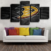 5 piece canvas wall art prints Anaheim Ducks Logo decor picture-1201 (2)