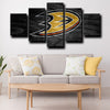 5 piece canvas wall art prints Anaheim Ducks Logo decor picture-1201 (4)