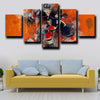 5 piece canvas wall art prints Anaheim Ducks Perry decor picture-1212 (3)