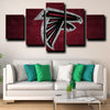 5 piece canvas wall art prints Atlanta Falcons Logo decor picture-1232 (2)