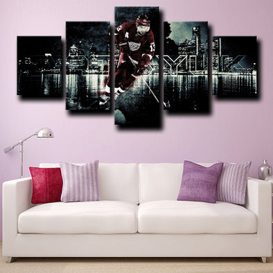 5 piece canvas wall art prints Detroit Red Wings Datsyuk Room decor-1220 (1)