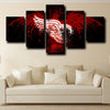 5 piece canvas wall art prints Detroit Red Wings Logo decor picture-1205 (3)