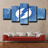 5 piece custom canvas prints Tampa Bay Lightning Logo home decor-1202 (4)