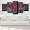 5 piece custom canvas prints houston logo wall decor-1202 (2)