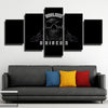 5 piece modern art canvas The Men in Black Black Skull wall picture-1206 (3)