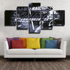 5 piece modern art canvas The Men in Black name decor picture-1226 (1)