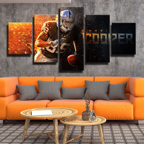 5 piece modern art canvas The Silver and Black Cooper wall decor-1228 (2)