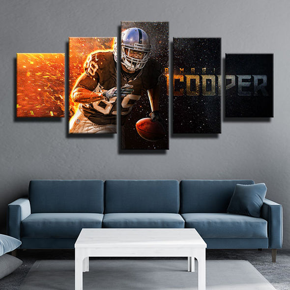 5 piece modern art canvas The Silver and Black Cooper wall decor-1228 (4)