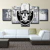 5 piece modern art canvas The Silver and Black player logo wall decor-1208 (1)