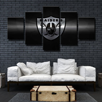 5 piece modern art canvas The World's Team Black metal wall picture-1207 (4)