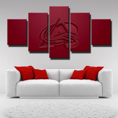5 piece modern art canvas prints Avs red 3d simple live room decor-1209 (1)
