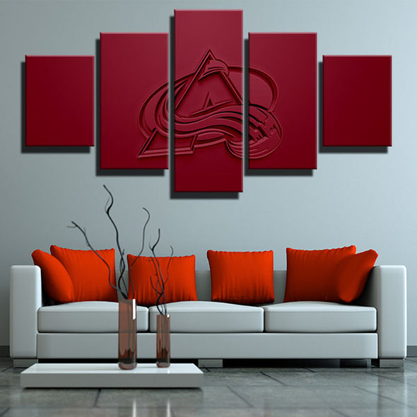 5 piece modern art canvas prints Avs red 3d simple live room decor-1209 (3)