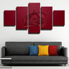 5 piece modern art canvas prints Avs red 3d simple live room decor-1209 (4)