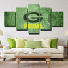 5 piece modern art canvas prints Blues green wall live room decor-1205 (3)
