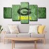 5 piece modern art canvas prints Blues green wall live room decor-1205 (4)