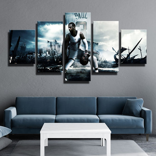 5 piece modern art canvas prints Clippers Paul cool home decor-1236 (4)