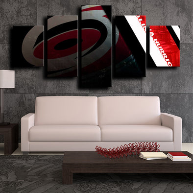 5 piece modern art canvas prints Hurricanes Logo live room decor-1204 (1)
