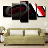 5 piece modern art canvas prints Hurricanes Logo live room decor-1204 (2)