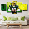5 piece modern art canvas prints Indian Packers A-Rod cool wall decor-1236 (2)