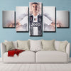 5 piece modern art canvas prints JUV Ronaldo Smile live room decor -1308 (3)