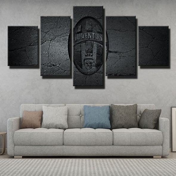 5 piece modern art canvas prints Juve Earth wall logo decor picture-1269 (2)
