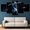 5 piece modern art canvas prints Juve Pirlo black and blue wall decor-1350 (2)