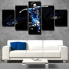 5 piece modern art canvas prints Juve Pirlo black and blue wall decor-1350 (4)