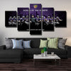 5 piece modern art canvas prints Purple Murder whole decor picture-1230 (2)