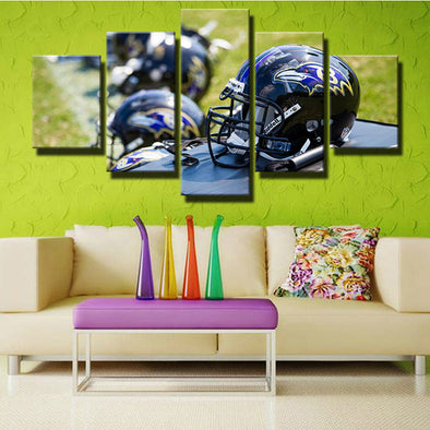 5 piece modern art canvas prints Purple Pain Many helmet wall decor-1234 (1)