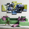5 piece modern art canvas prints Purple Pain Many helmet wall decor-1234 (2)