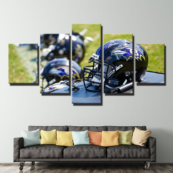 5 piece modern art canvas prints Purple Pain Many helmet wall decor-1234 (3)