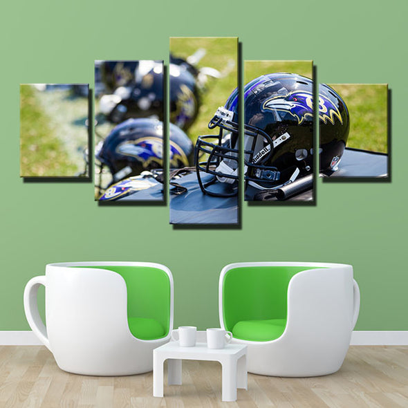 5 piece modern art canvas prints Purple Pain Many helmet wall decor-1234 (4)