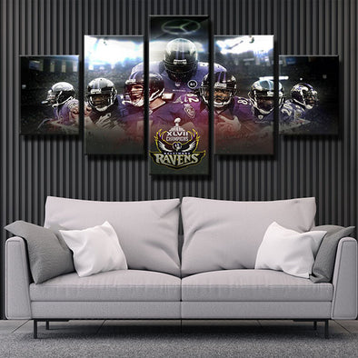 Ray Lewis Baltimore Ravens Canvas Print / Canvas Art by Michael