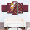 5 piece modern art canvas prints Redskins red r wall picture-1217 (4)